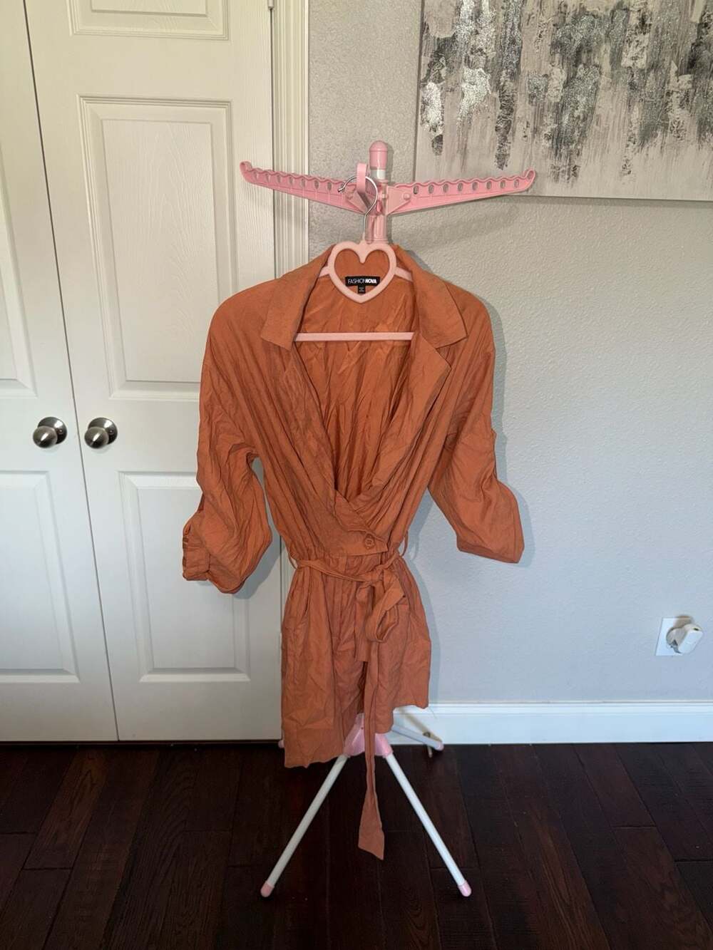 Fashion Nova Definitely Maybe Romper - Rust